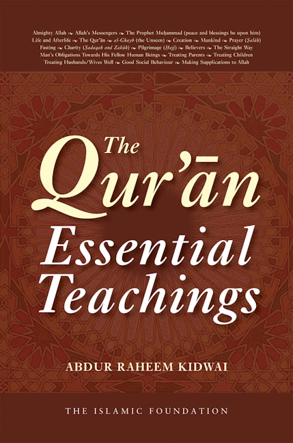 Book cover image for The Qur'an: Essential Teachings ISBN: 9780860374107